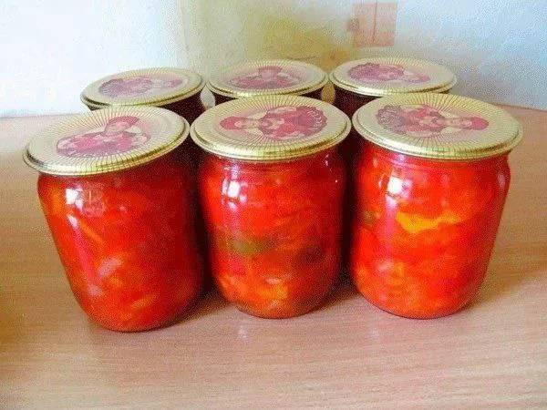 Лечо без уксуса и воды
